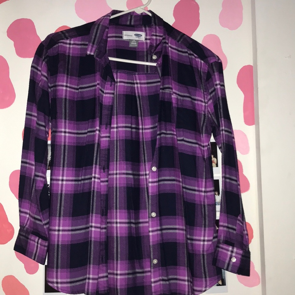Old Navy Purple Flannel